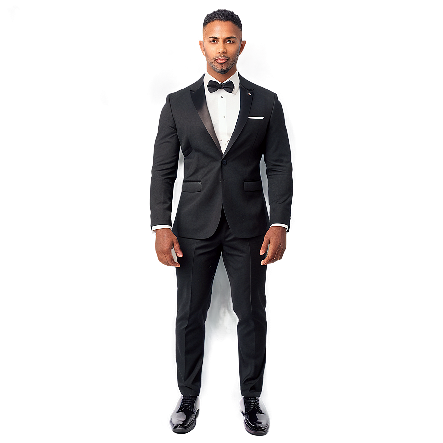 Casual Black Tie Look Png 89