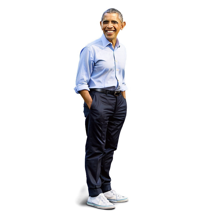 Casual Obama Png 67