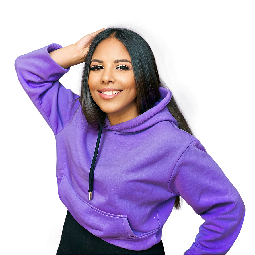 Casual Purple Hoodie Design Png 11