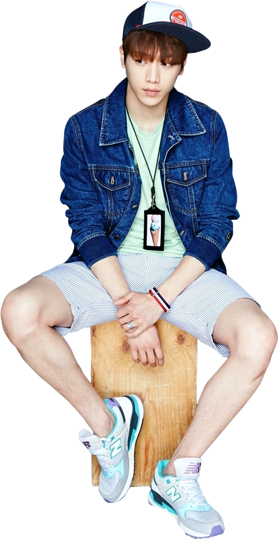 Casual Style Young Man Sitting