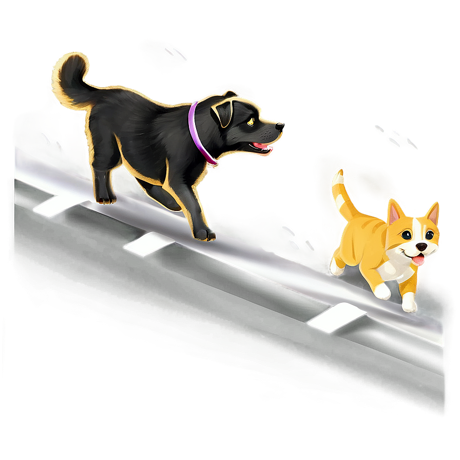 Cat Chasing Dog Png 31