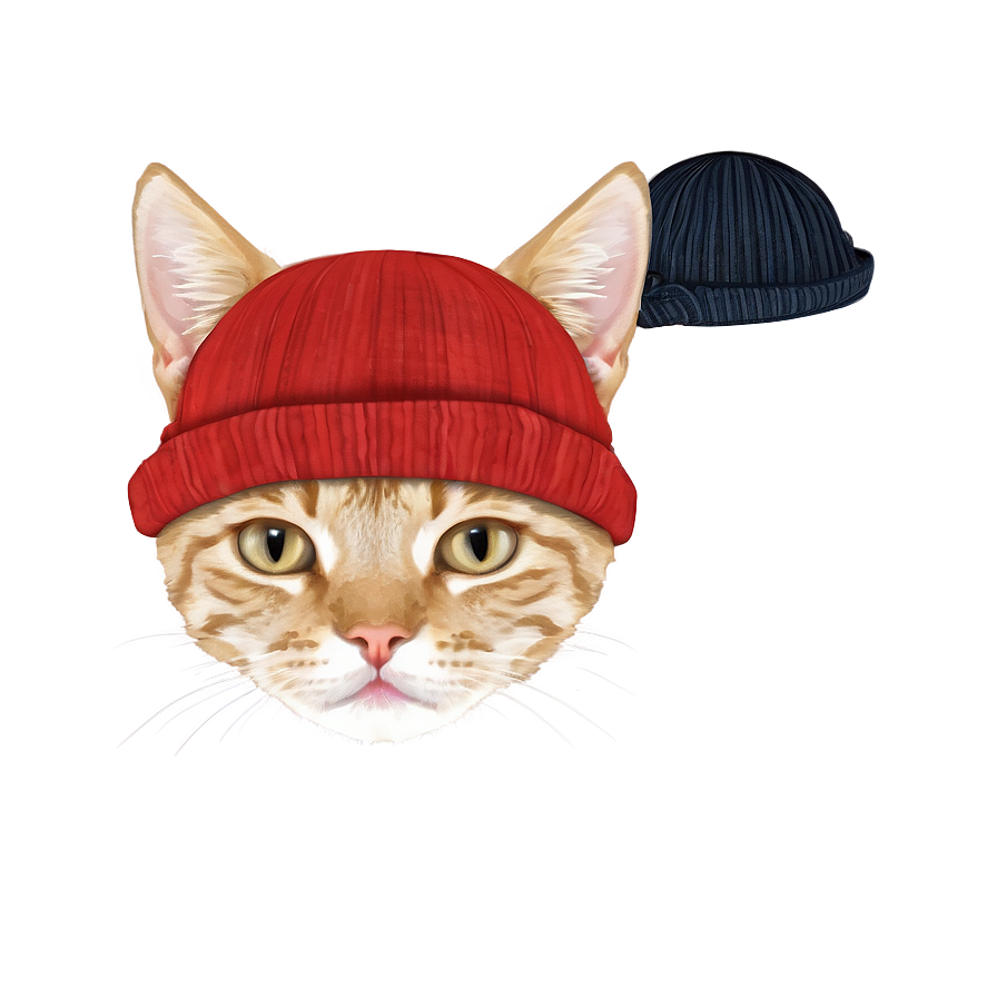 Cat Face With Hat Png 06122024