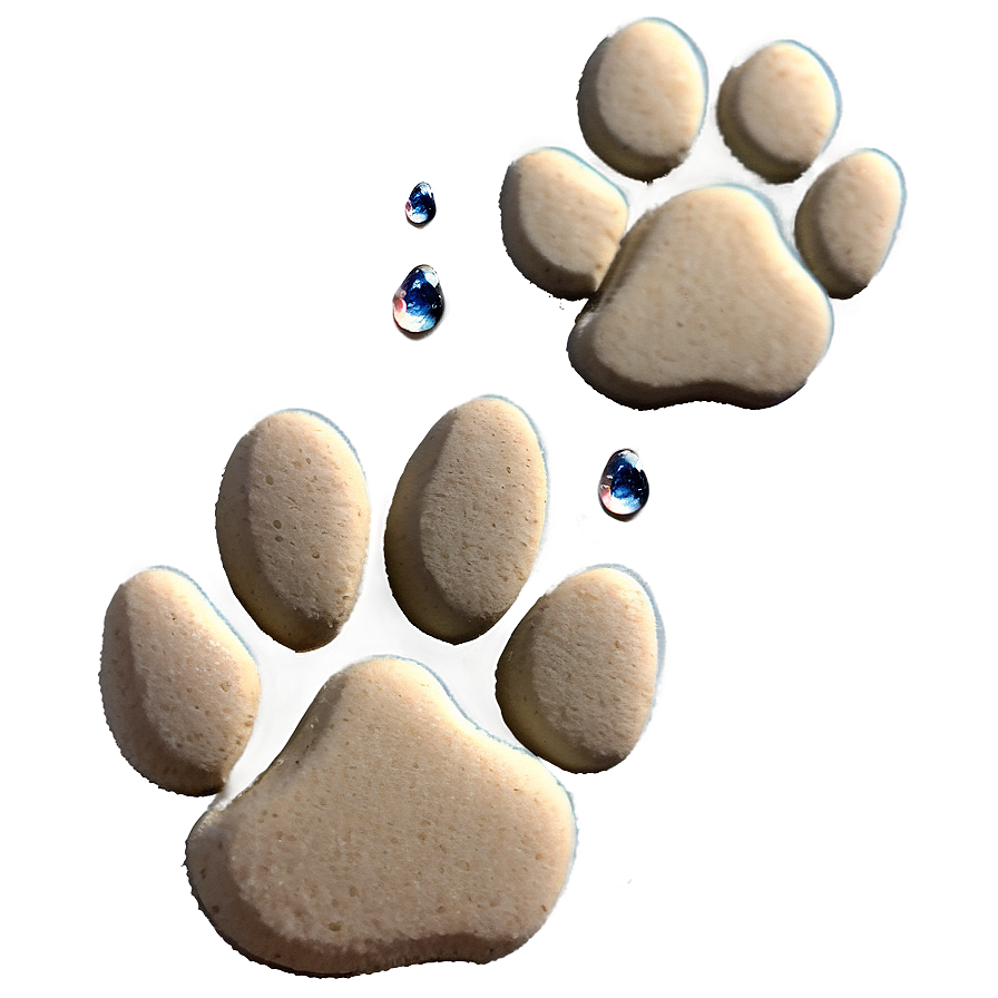 Cat Paw Print In Sand Png 29