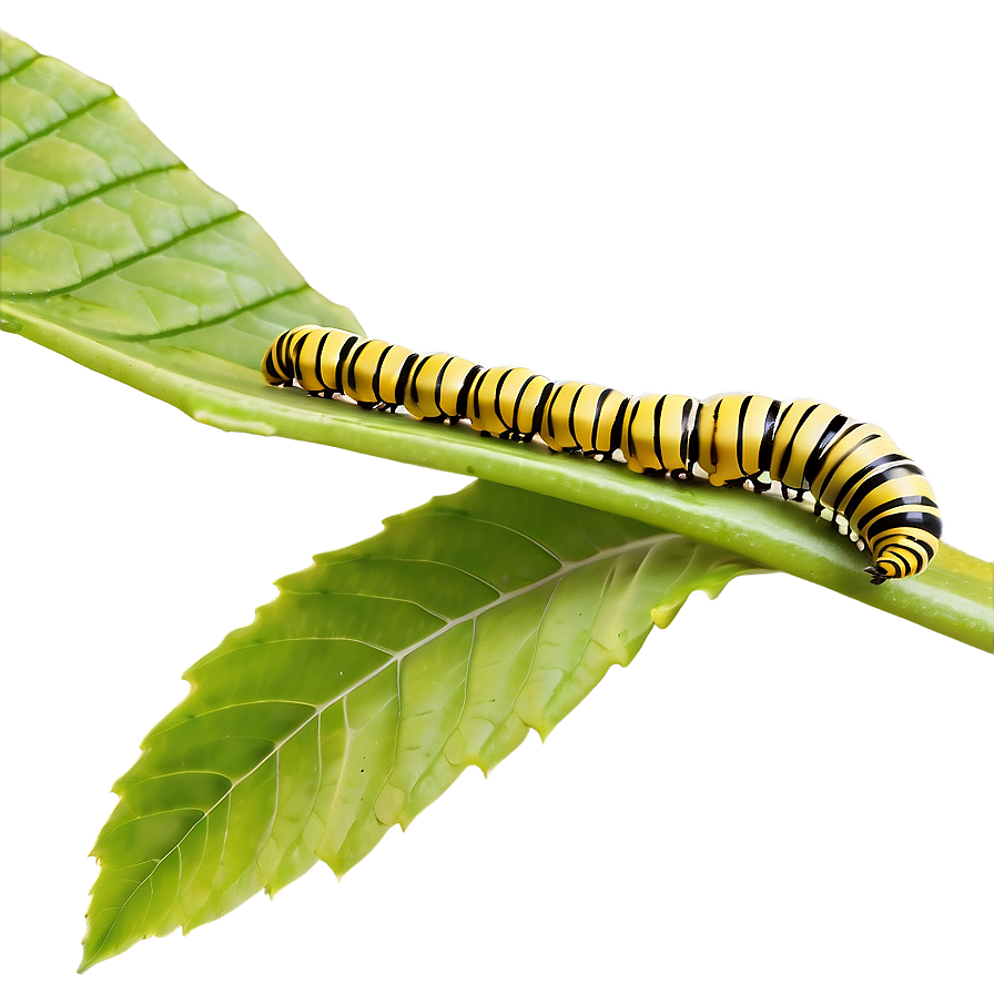 Caterpillar Eating Leaf Png 05232024