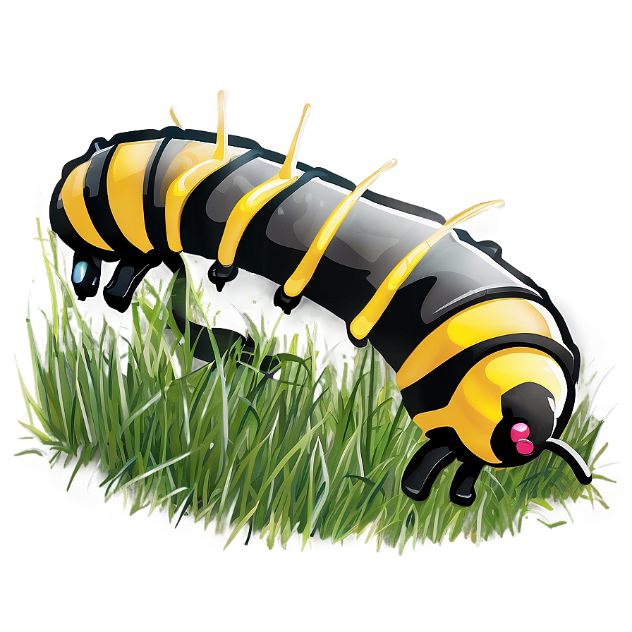 Caterpillar In Grass Png 05232024