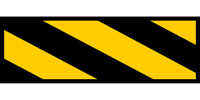 Caution Stripes Graphic