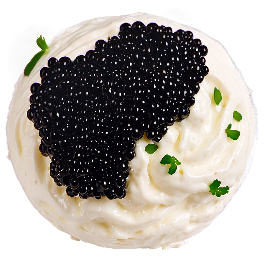 Caviar And Cream Cheese Png Pct