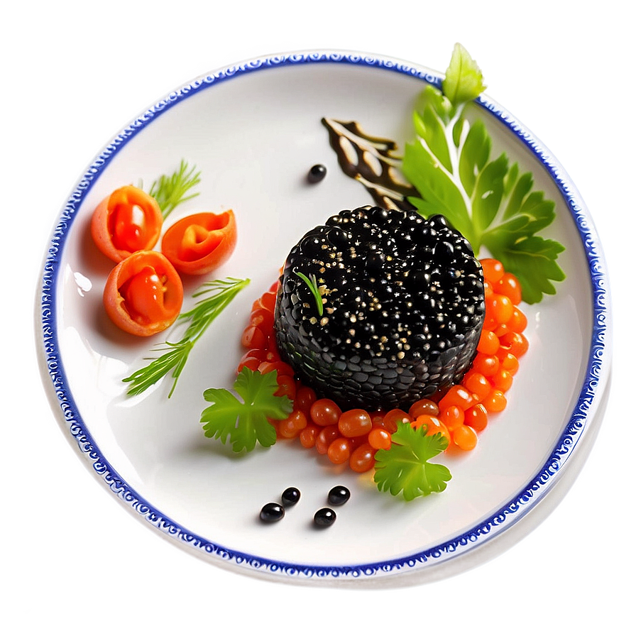 Caviar Appetizer Presentation Png Gdh99