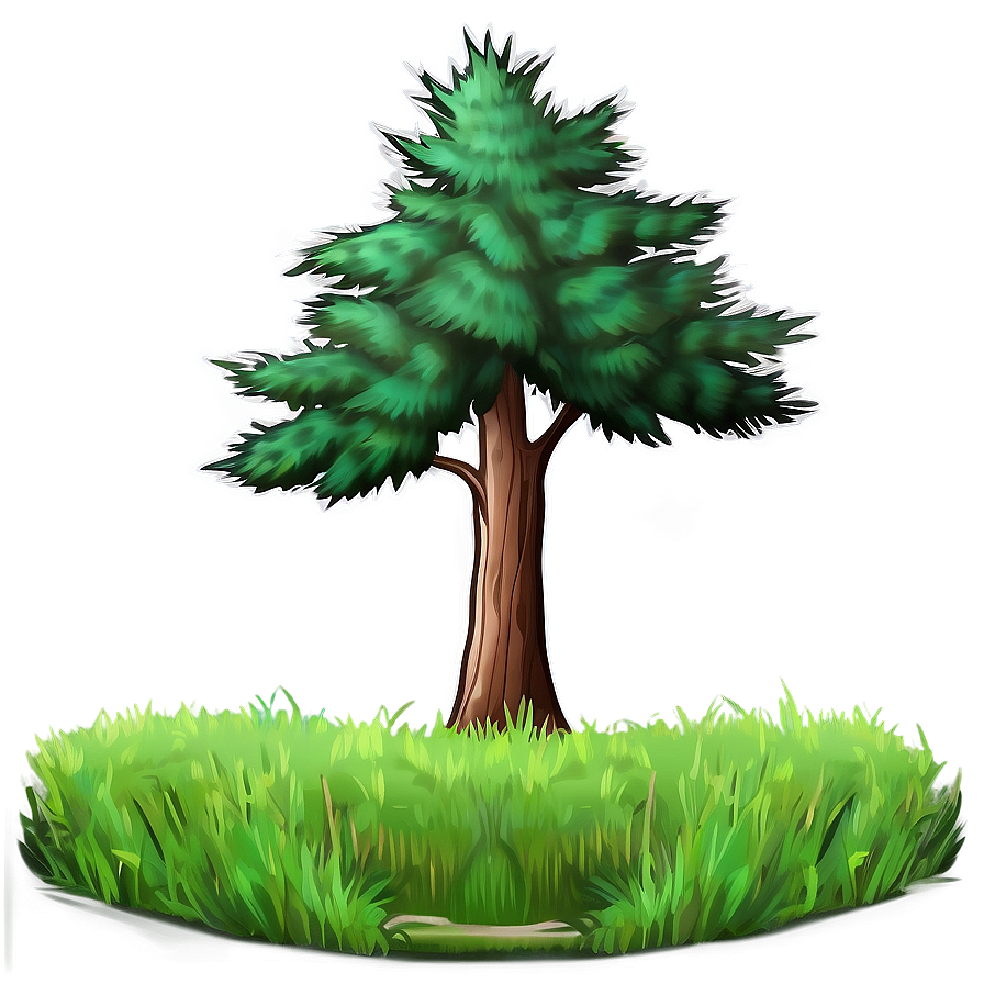 Cedar Tree Line Art Png 06122024