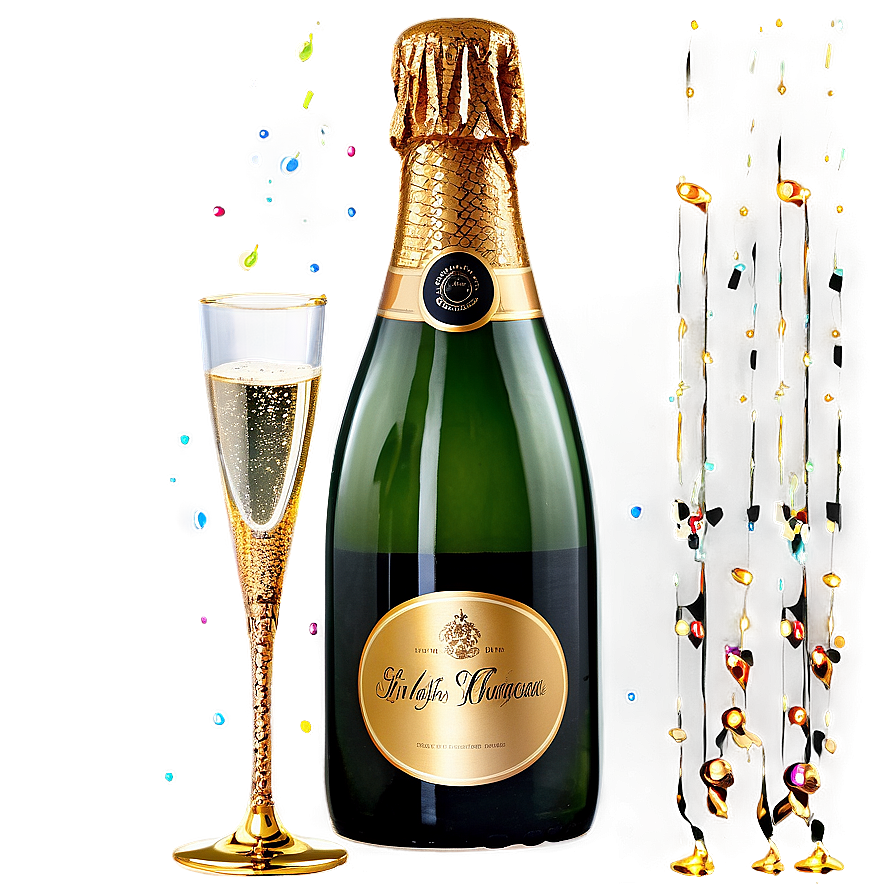 Celebratory Champagne Bottle Png Download 28