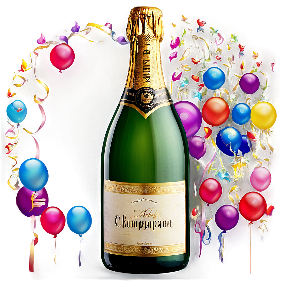 Celebratory Champagne Bottle Png Download Afm
