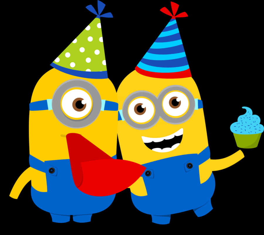 Celebratory Minions Party Clipart
