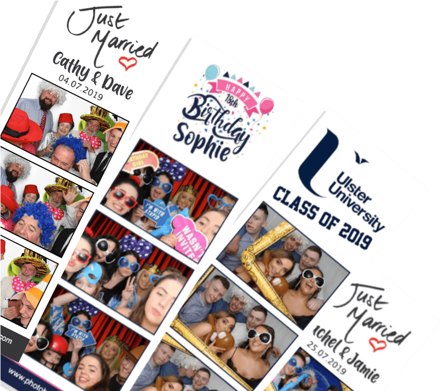 Celebratory Photo Booth Strips