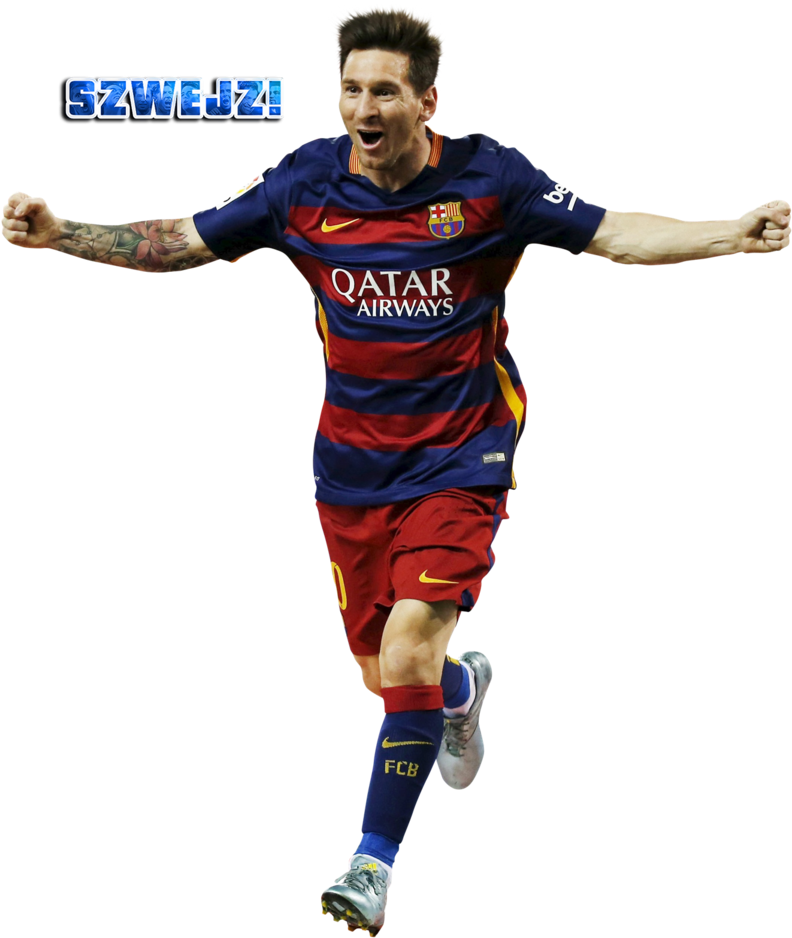 Celebratory Soccer Player F C Barcelona