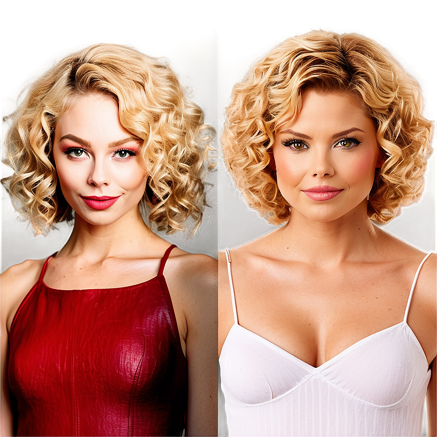 Celebrity Perm Hair Transformations Png 06282024