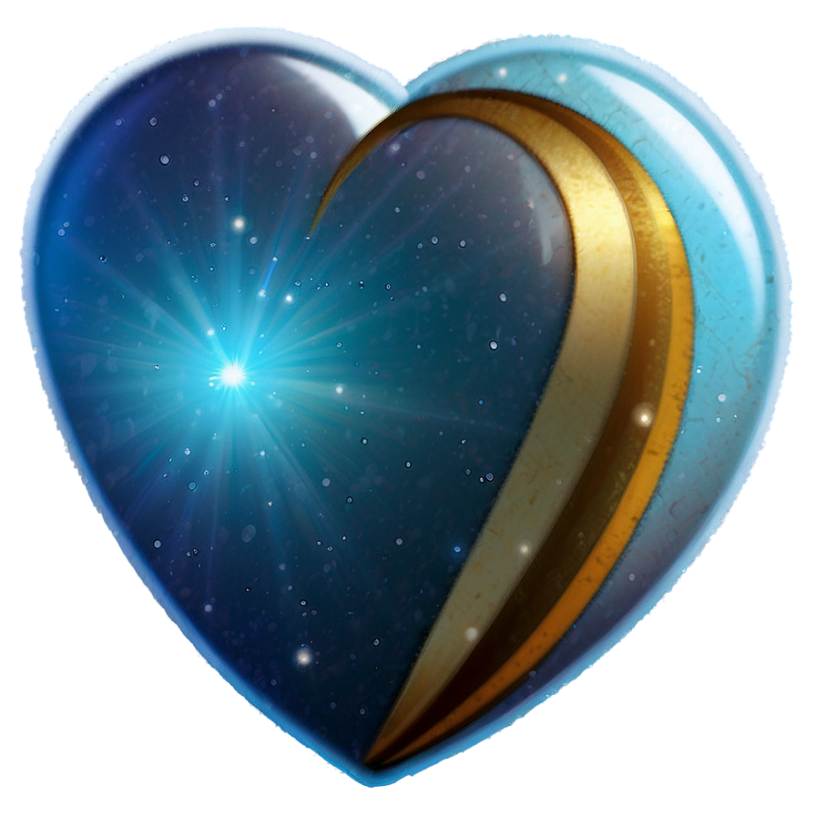 Celestial Blue Heart Emoji Png Kuj65