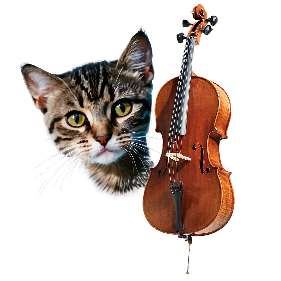 Cello And Cat Png Nck57