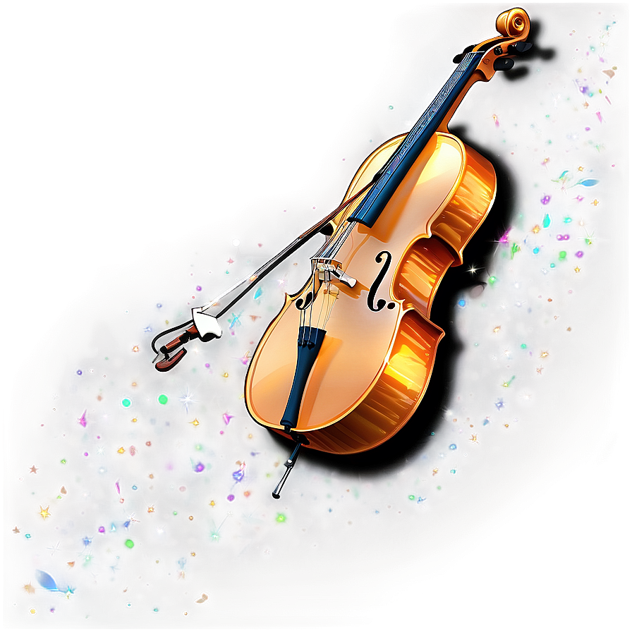 Cello With Glitter Png Idu69