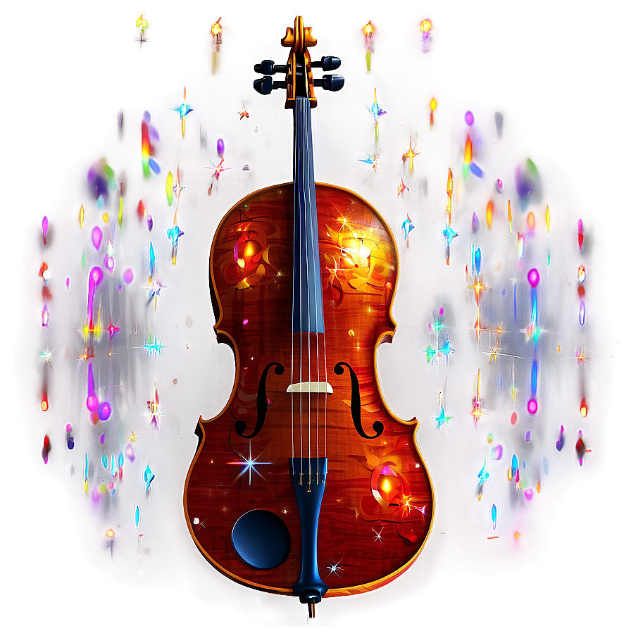 Cello With Sparkles Png 66