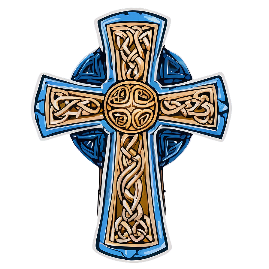 Celtic Catholic Cross Drawing Png 06122024