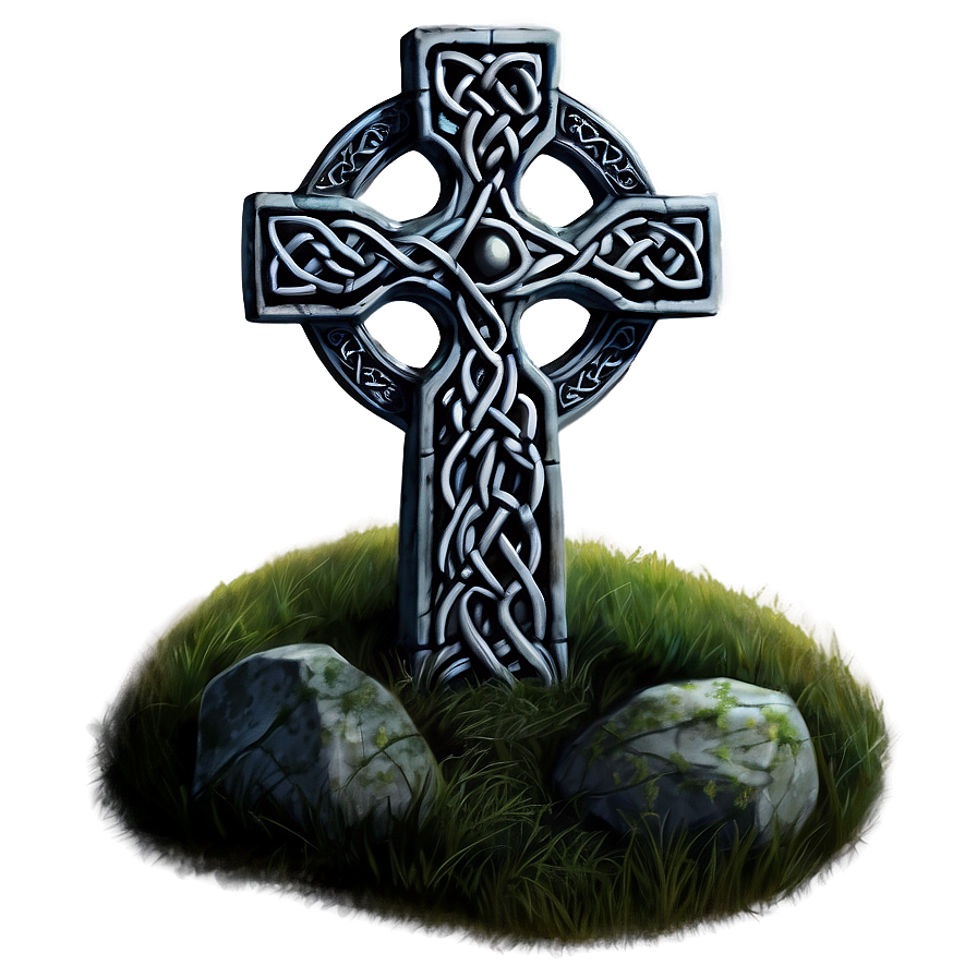 Celtic Cross In Moonlight Png Fbj