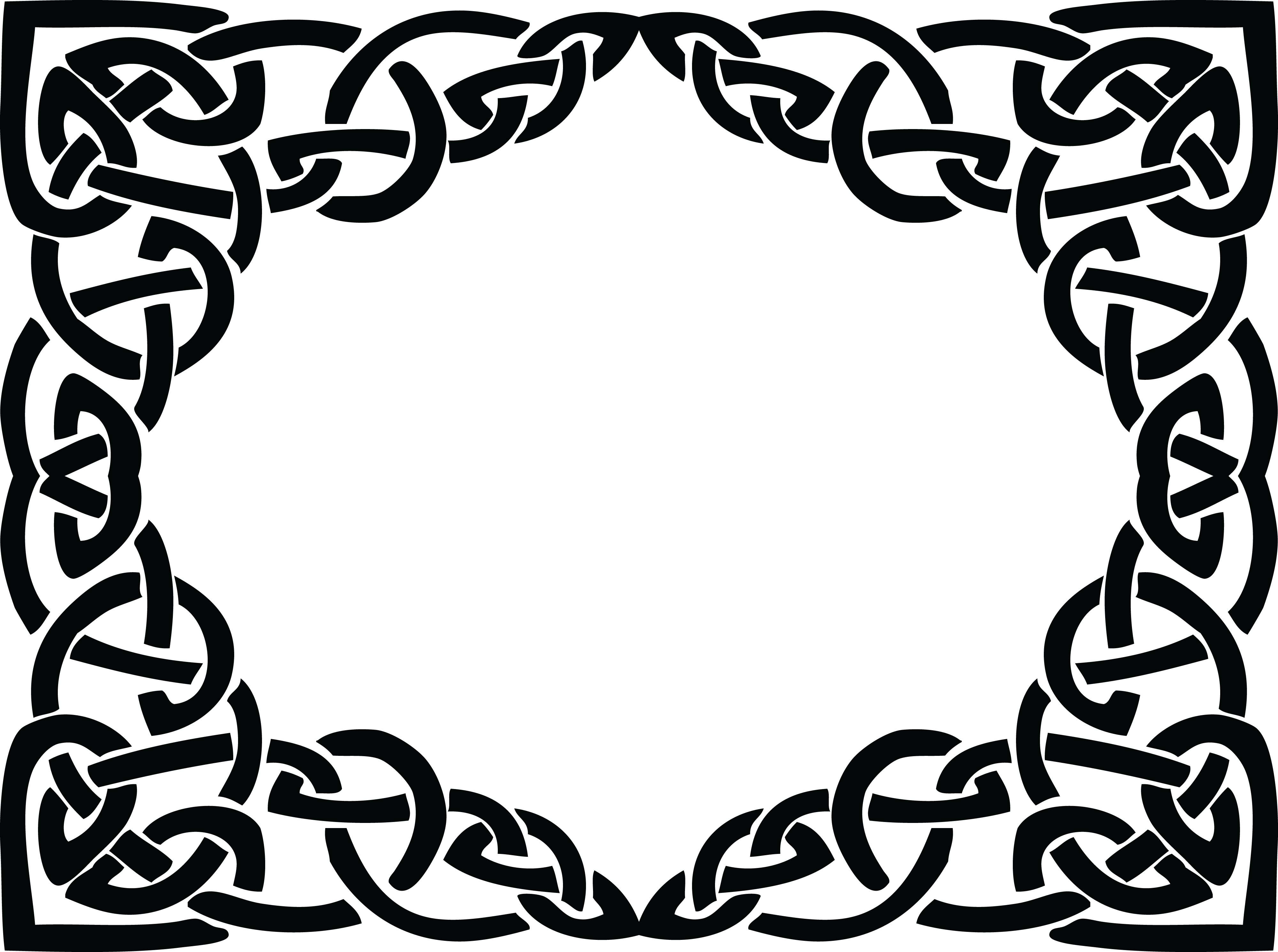 Celtic Knot Border Vector