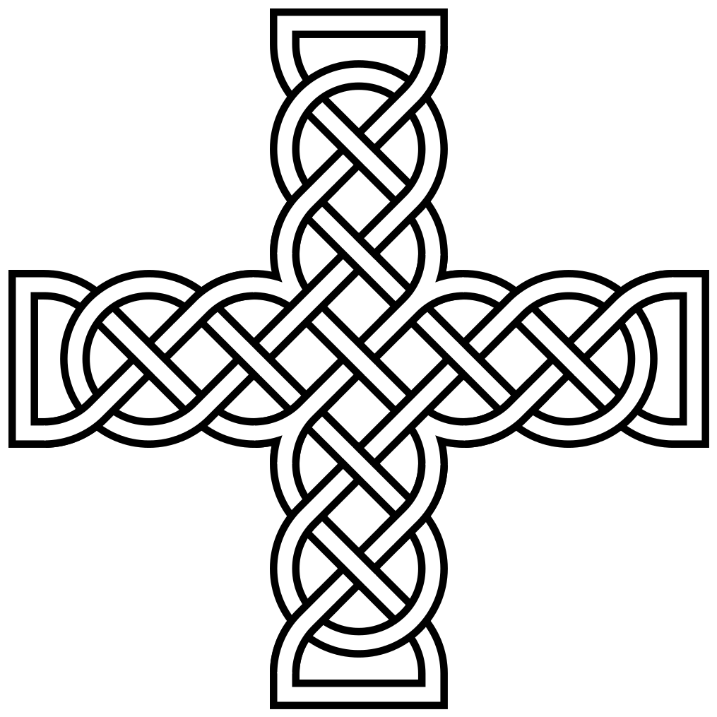 Celtic Knot Cross Design