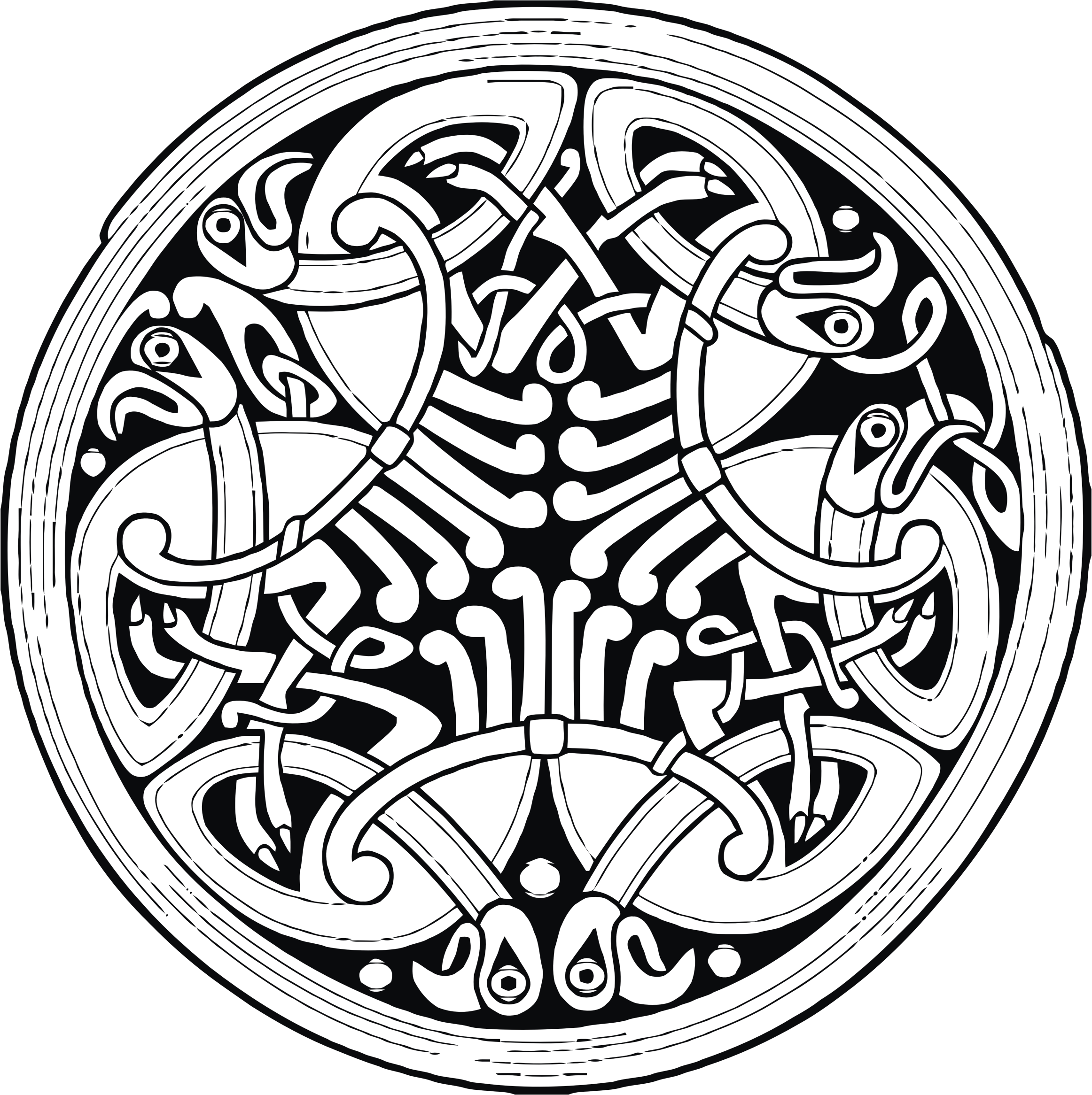 Celtic Knotwork Circle Design