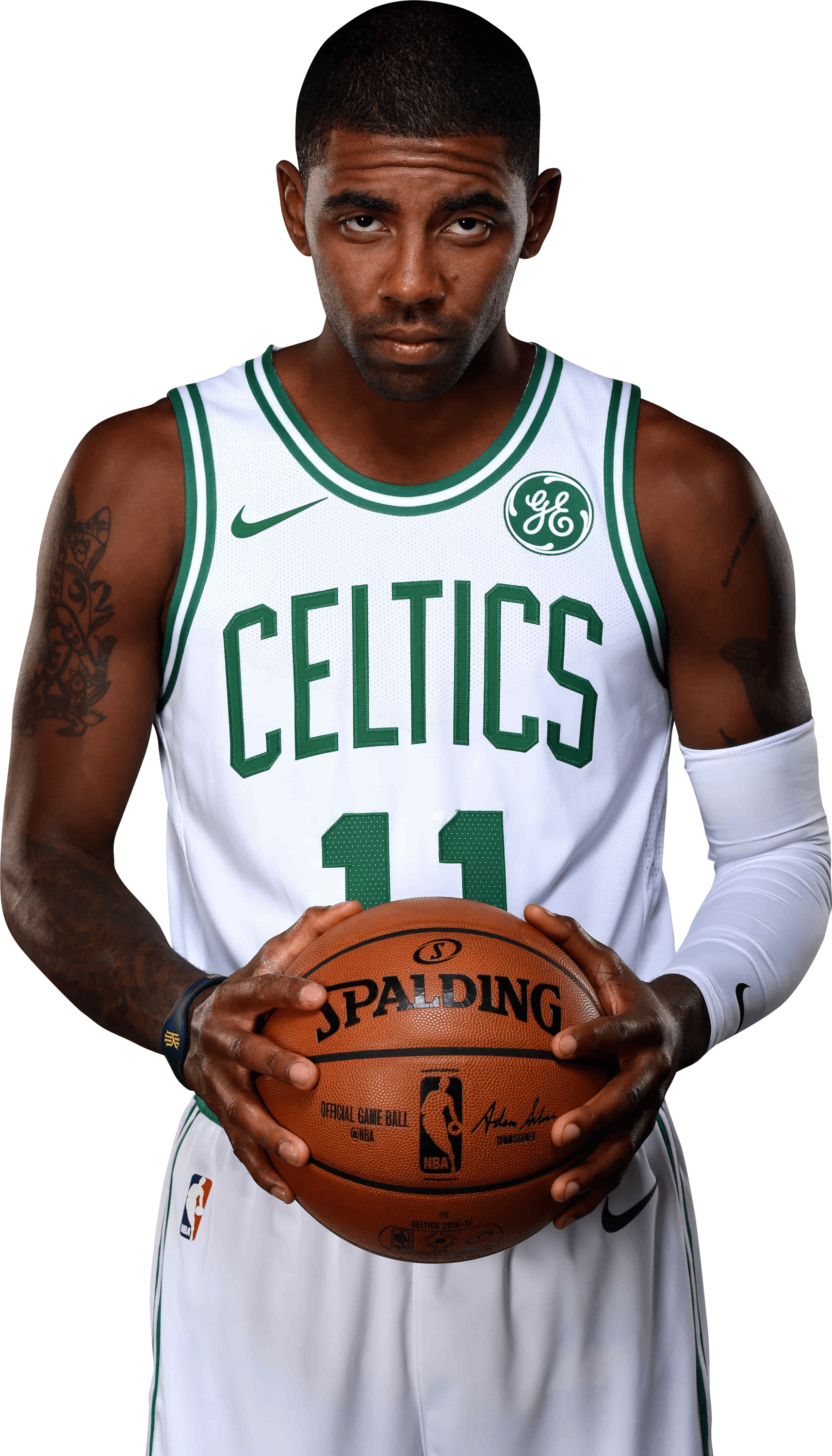 Celtics Basketball Player Holding Ball