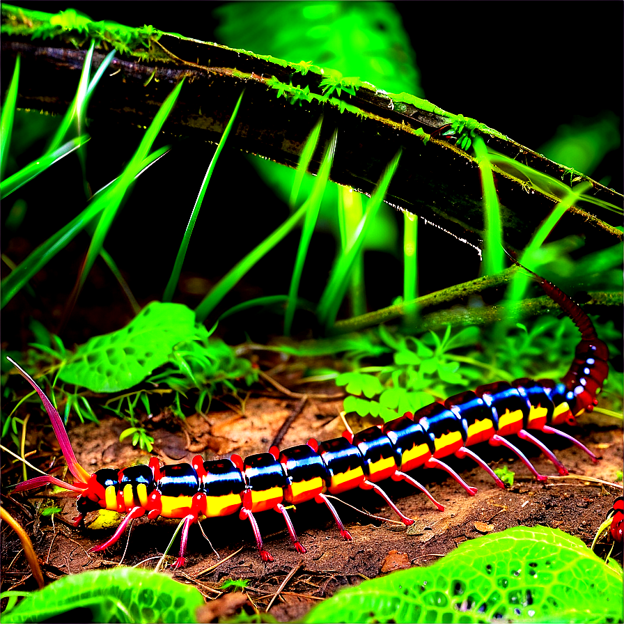 Centipede In Rainforest Png Tgq