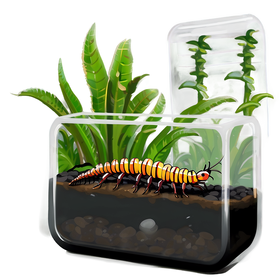 Centipede In Terrarium Png 05242024