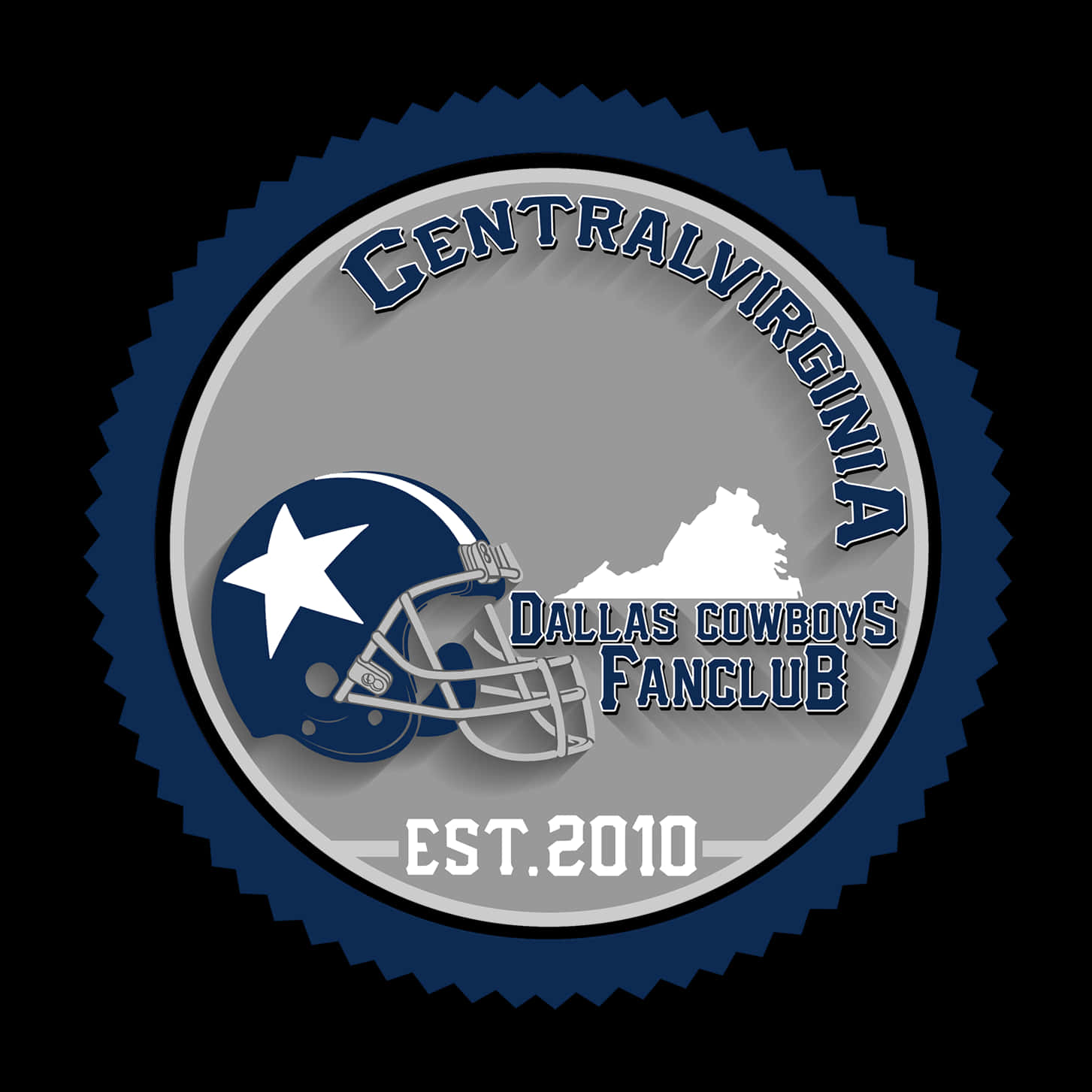 Central Virginia Dallas Cowboys Fan Club Logo