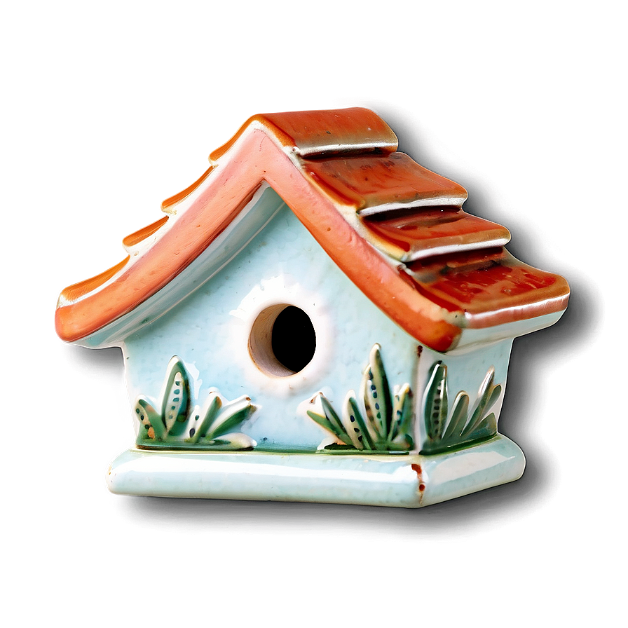 Ceramic Birdhouse Png 06292024