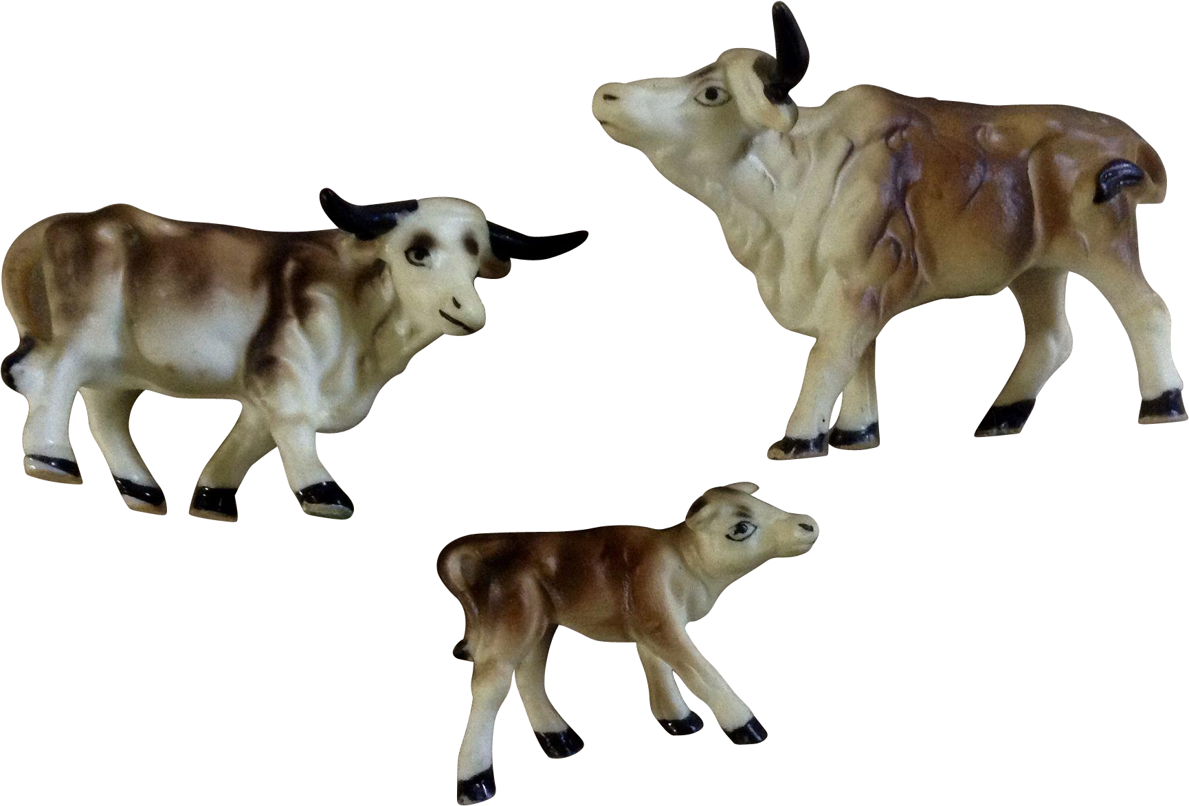 Ceramic Cowand Calves Figurines