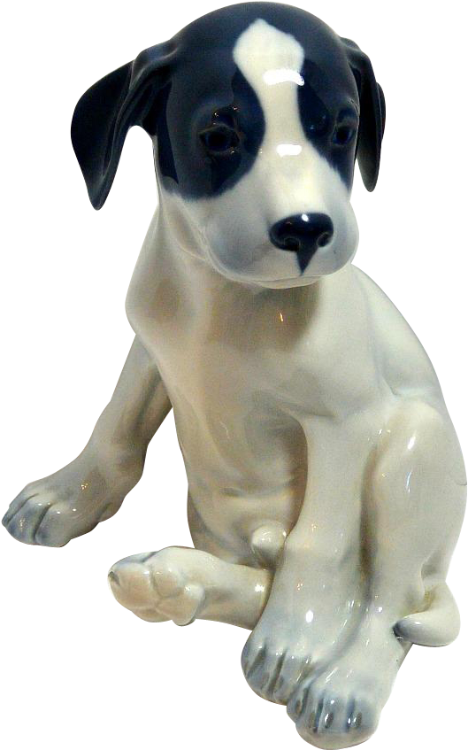 Ceramic Puppy Figurine