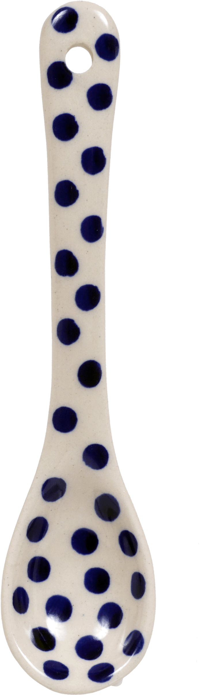 Ceramic Spoonwith Blue Dots