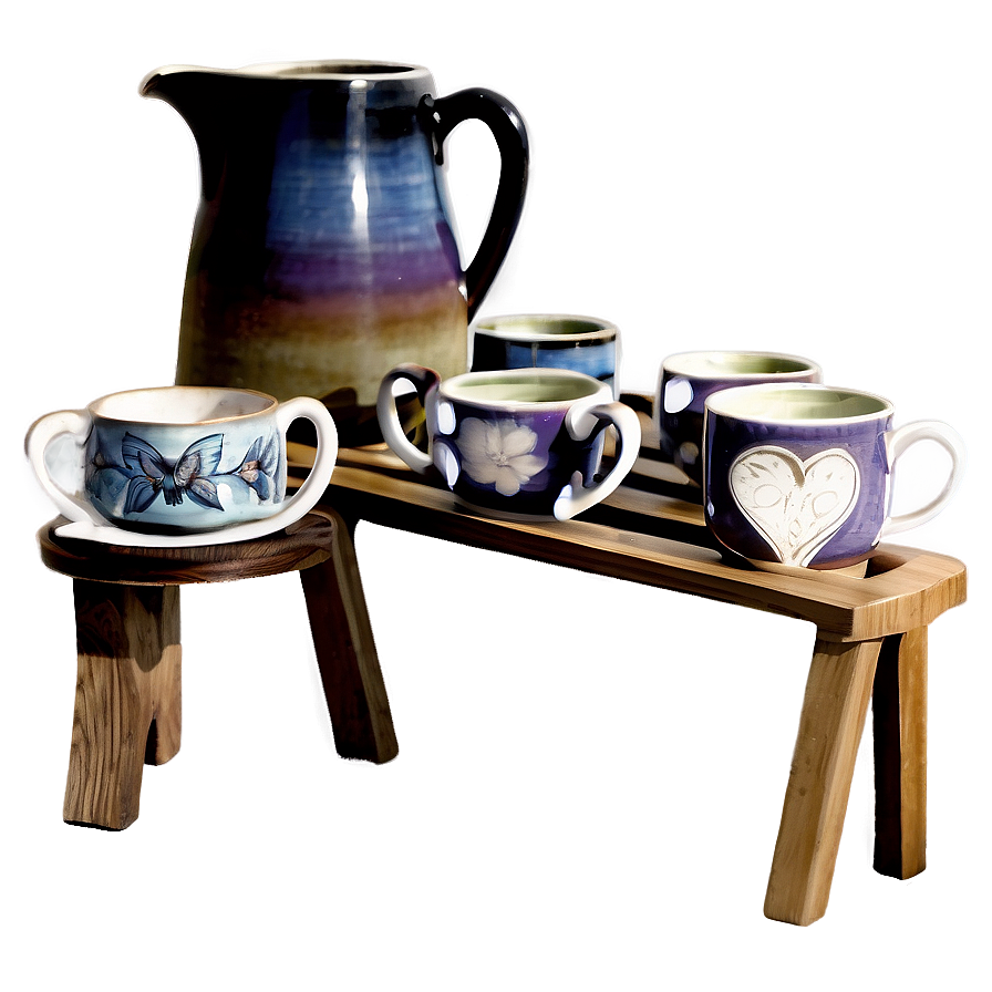 Ceramic Tea Cup Set Png 87