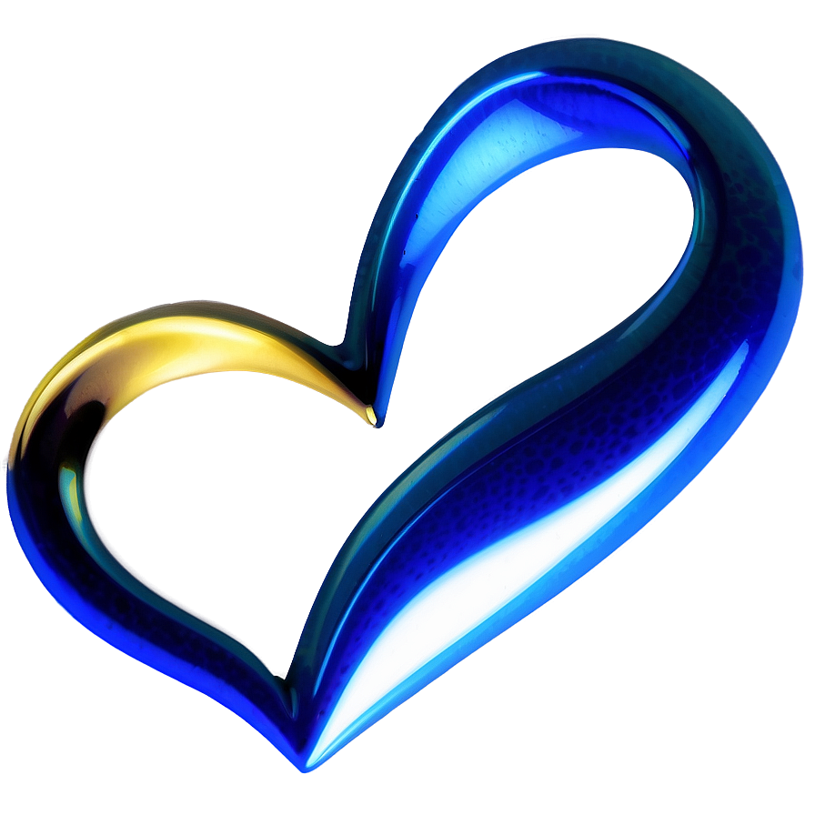 Cerulean Blue Heart Png Yex91