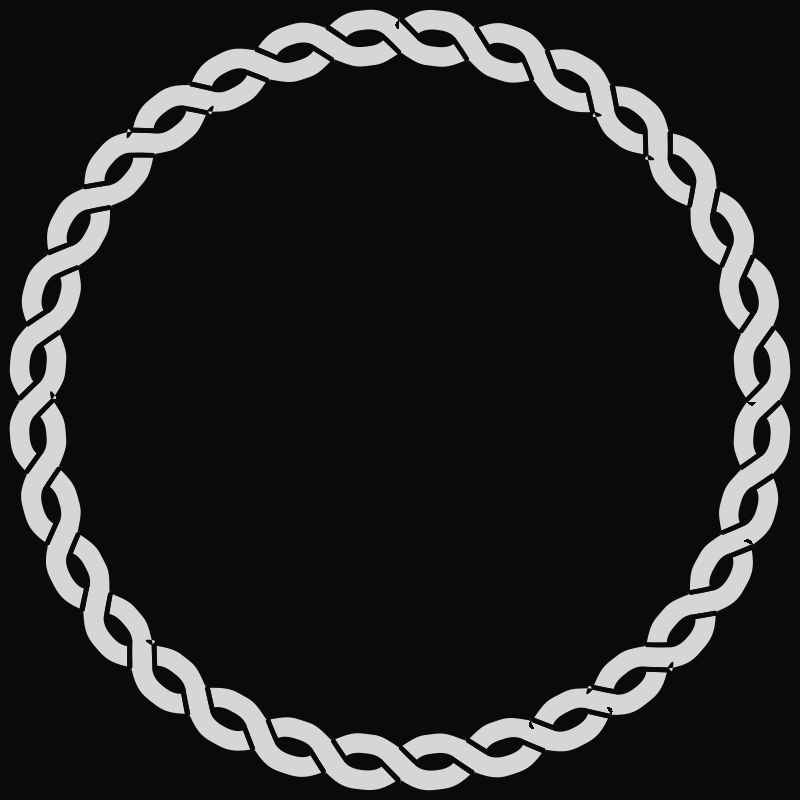 Chain Link Circle Graphic