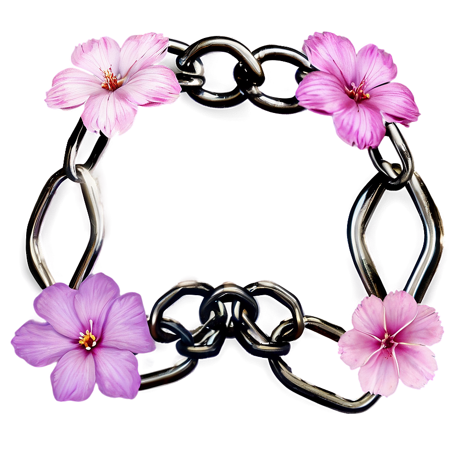 Chain Of Flowers Png Dhn98