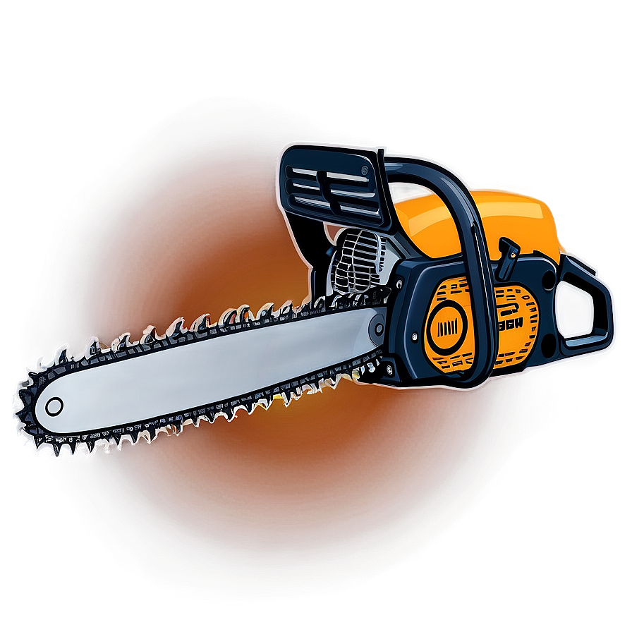 Chainsaw With Flames Design Png 05252024