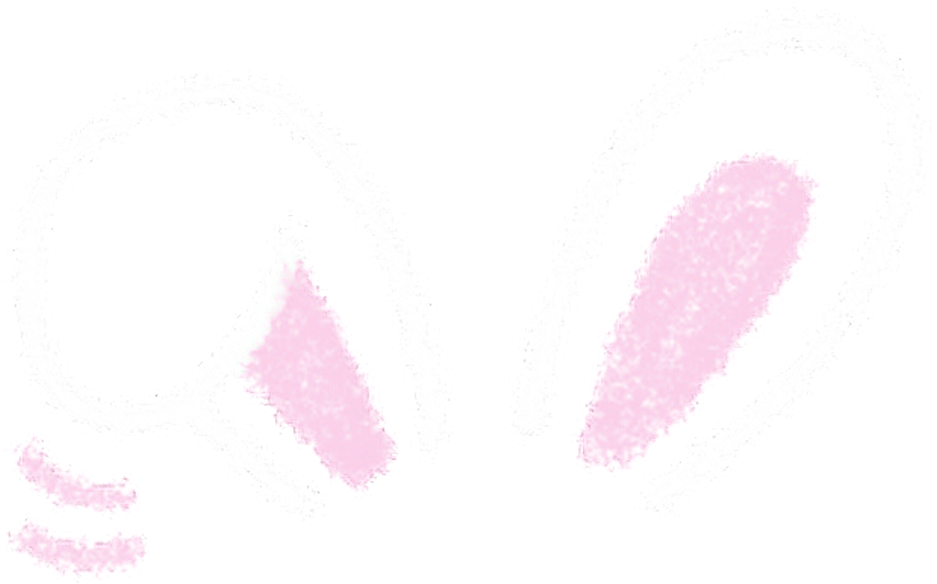 Chalk Style Bunny Ears