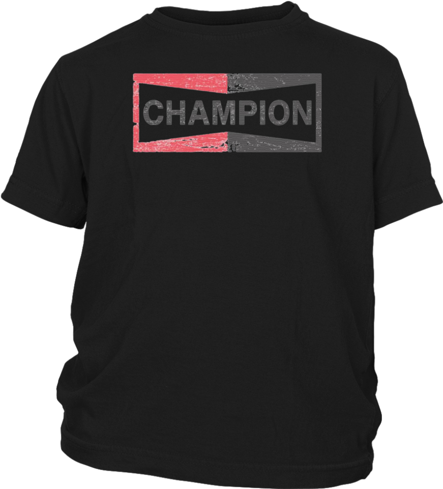 Champion Branded Black T Shirt