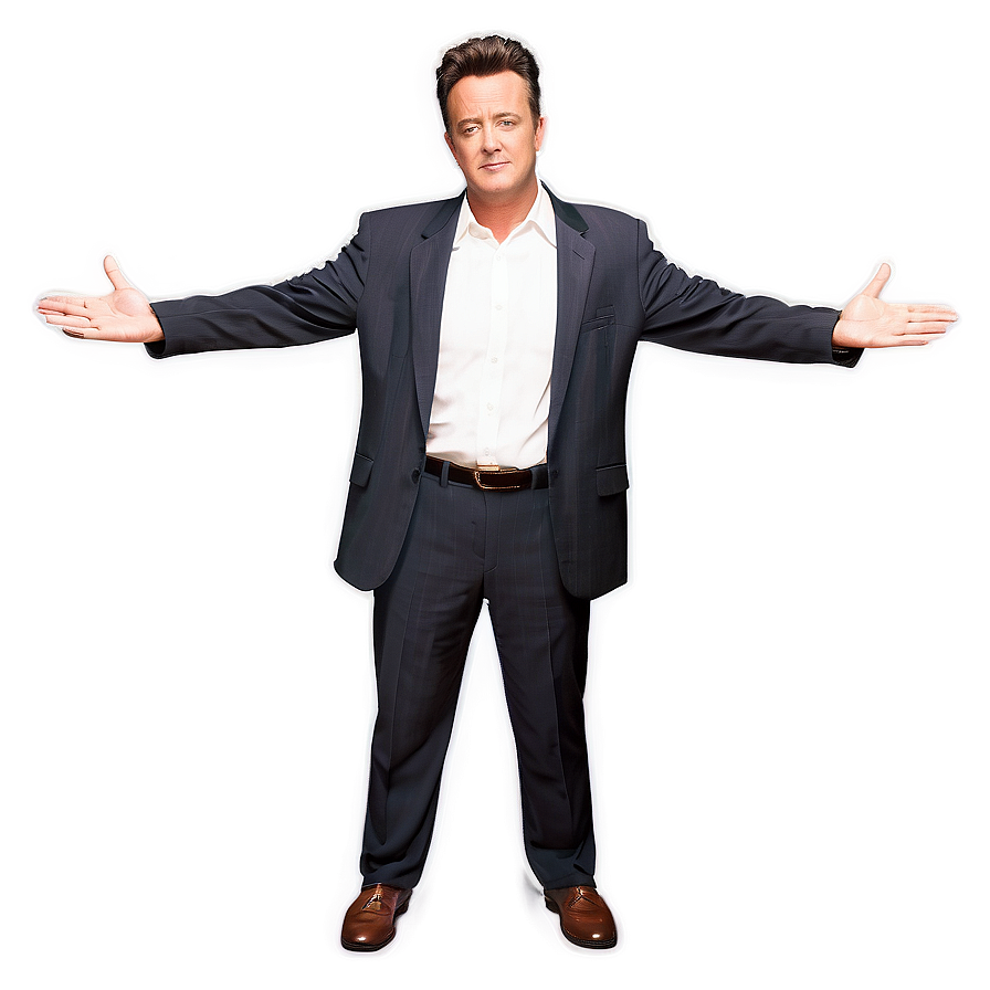 Chandler Bing Iconic Pose Png Blq