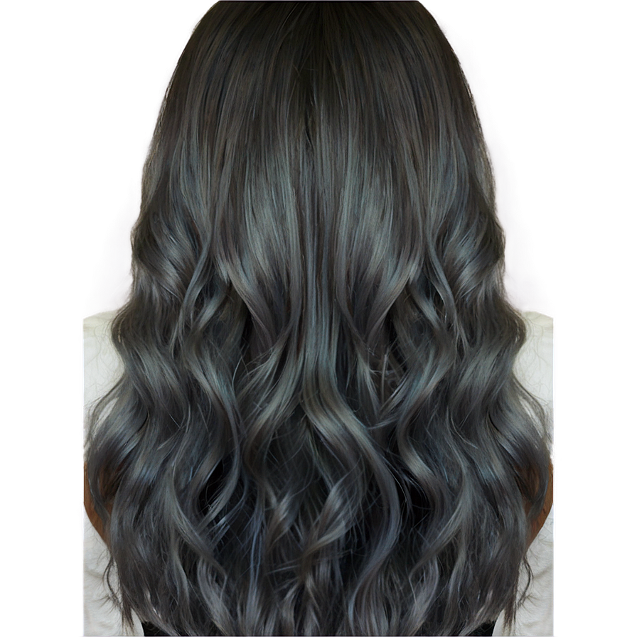 Charcoal Grey Hair Png 06282024