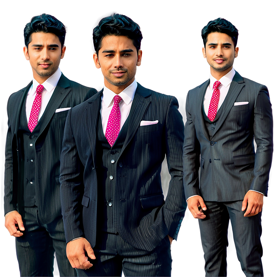Charismatic Man In Suit Png Ecy20