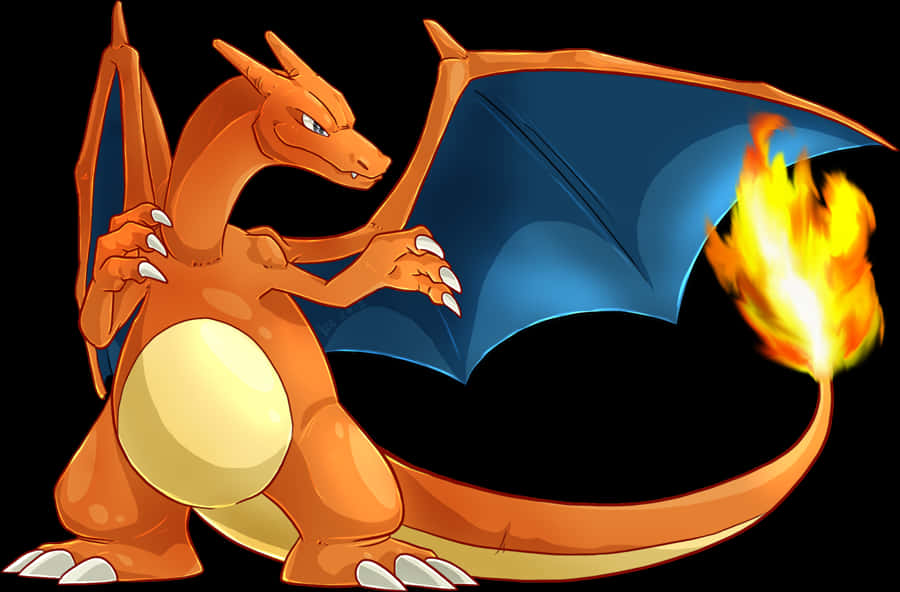 Charizard_ Flame_ Tail_ Illustration