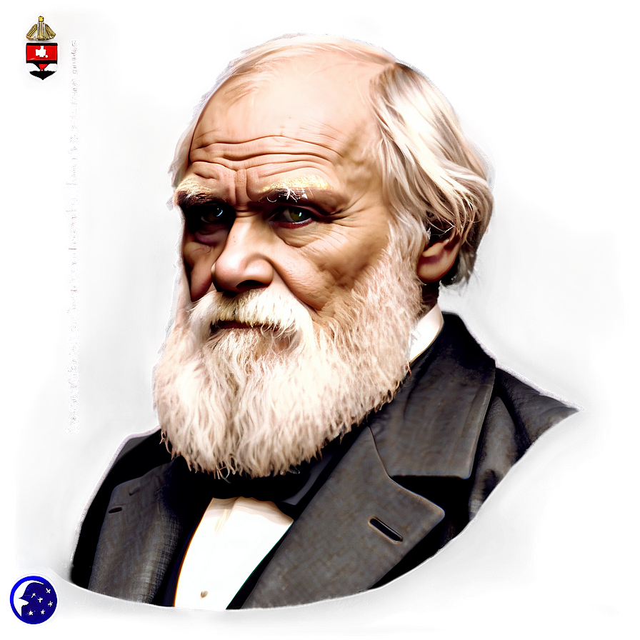 Charles Darwin Portrait Png Pdr