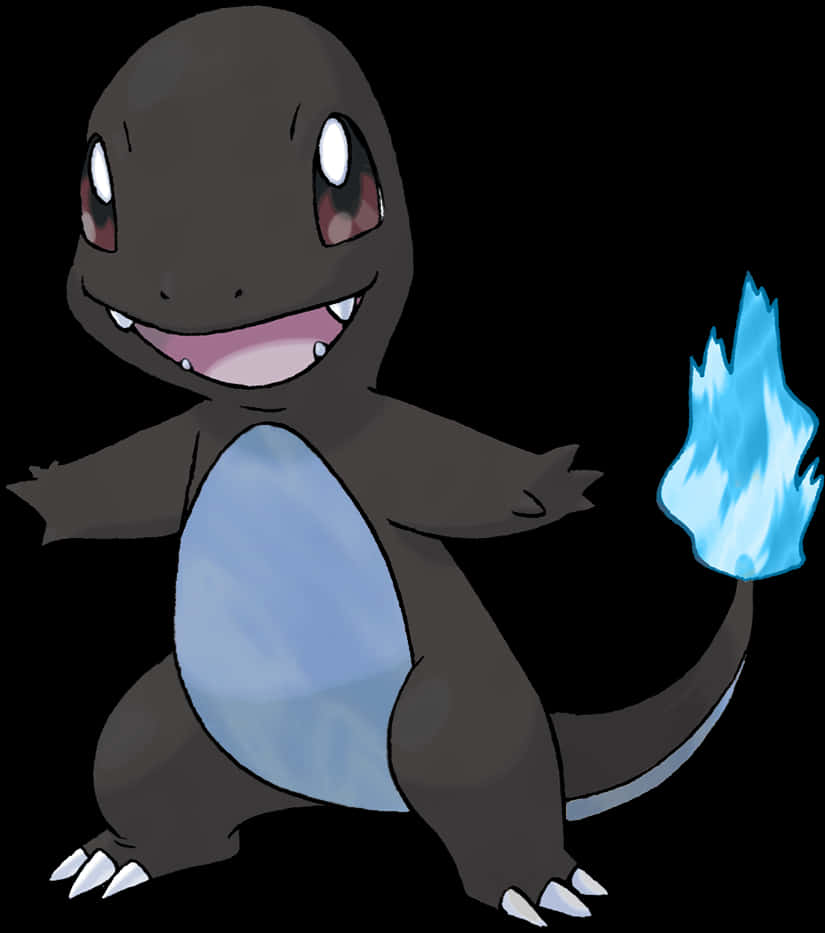 Charmander Pokemonwith Blue Flame