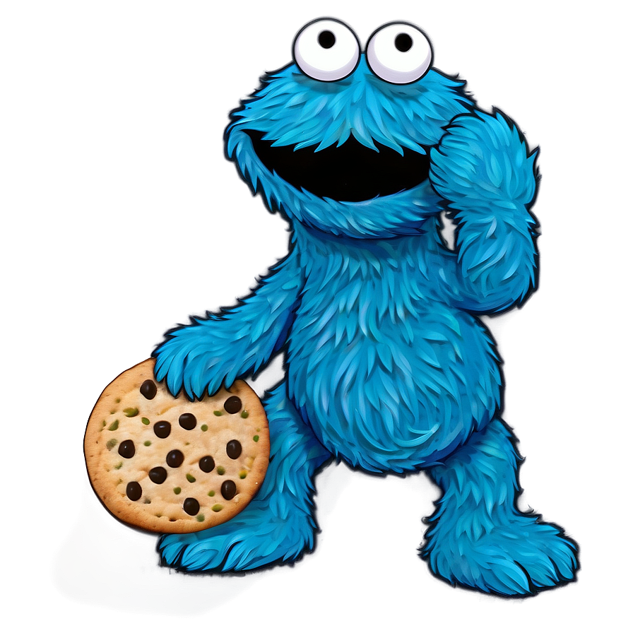 Charming Cookie Monster Png Dth